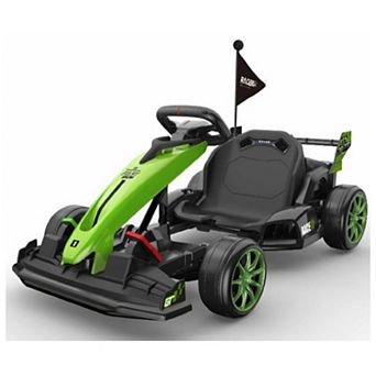 24v Drift Go Kart, Electric Ride on Drift Car with Adjustable Seat, Drifting Toy for Kids Ages 6-12