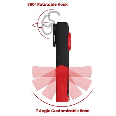 Mini LED Work Light, Magnetic Pocket EDC Flashlight with 4 Modes & Hook, IP44 Waterproof, Dimmable
