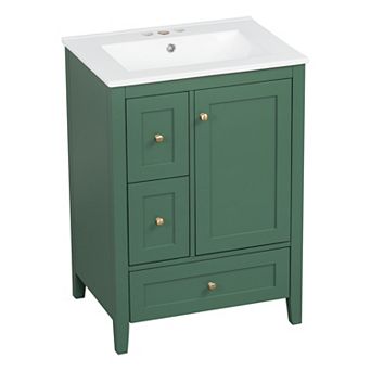 Bathroom Vanity with Adjustable Shelf and Removable Dividers