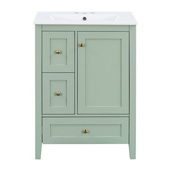 Bathroom Vanity with Adjustable Shelf and Removable Dividers