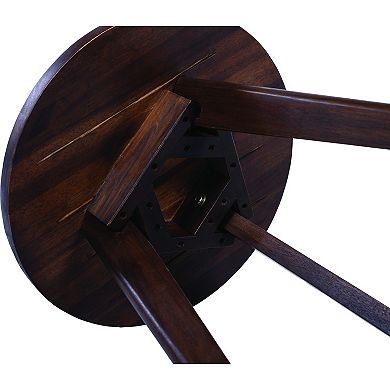 Acacia Wood Side Table with Jutting Tri-Leg Design for Living Room & Bedroom