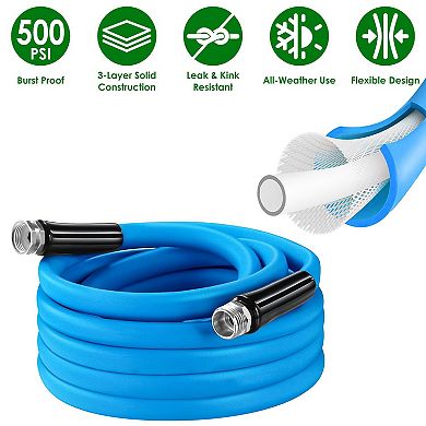 Stainless Steel Garden Hose Kit with 2 Nozzles