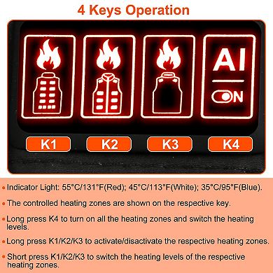 Electric USB Heated Vest for Men & Women, Thermal Jacket with 3 Adjustable Temperature Levels