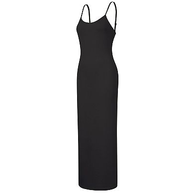 Women Full Slip Under Dresses Adjustable Spaghetti Strap Cami Maxi Dress Nightgowns Sleepwear