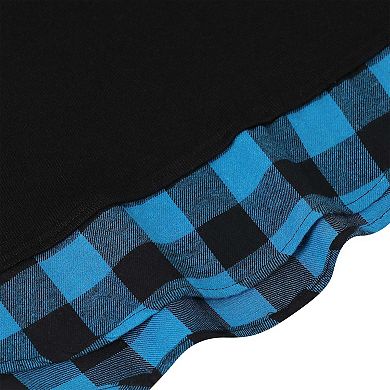 Women's Long Sleeve V-Neck Contrast Collared Shirts Patchwork Work Blouse Plaid Tunics Tops