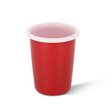 Small Enamel Tumbler Two Tone Set of 4