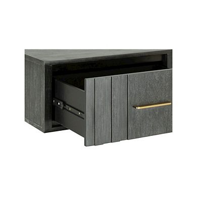 Modrest Manchester- Contemporary Dark Grey Nightstand