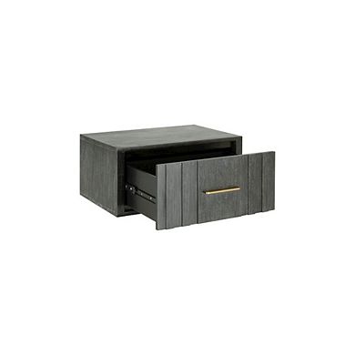 Modrest Manchester- Contemporary Dark Grey Nightstand