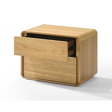 Modrest Dustin - Modern Natural Oak Nightstand