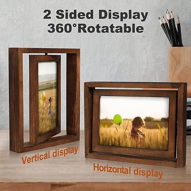 Double-Sided Display Rotating Photo Frames