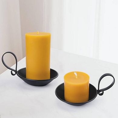 Industrial Iron Pillar Candle Holder