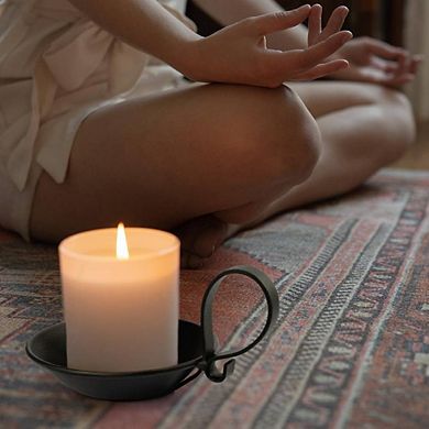 Industrial Iron Pillar Candle Holder