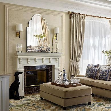 Arched Scalloped Beveled Accent Mirror