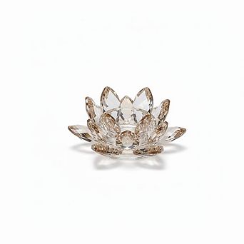 Crystal Lotus Tealight Candle Holders