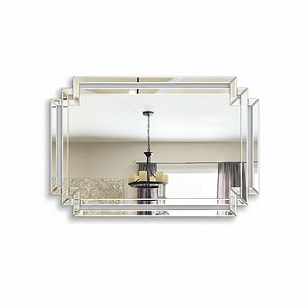 Large Decorative Beveled Accent Mirror
