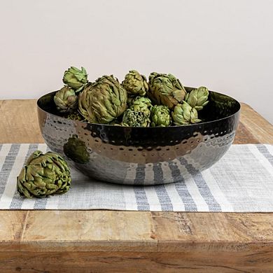 Classic Round Hammered Decorative Bowl