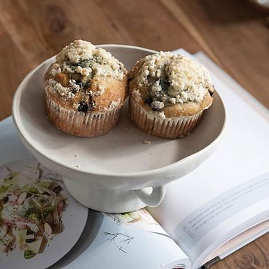 Stoneware Decorative Bowl With Reactive Glaze