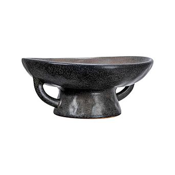 Stoneware Decorative Bowl With Reactive Glaze