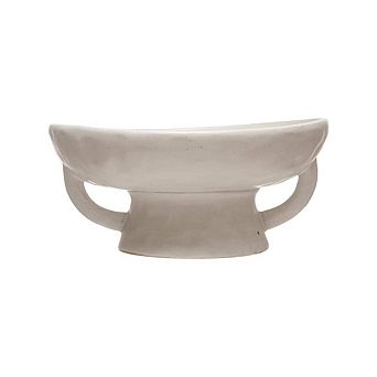Stoneware Decorative Bowl With Reactive Glaze