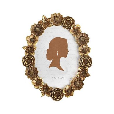 Glass Front Antique Oval Photo Frame