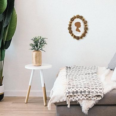 Glass Front Antique Oval Photo Frame