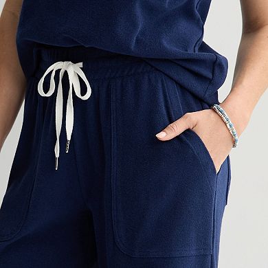 Women's Sonoma Goods For Life® Towel Terry Wide Leg Pants