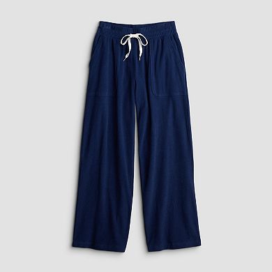 Women's Sonoma Goods For Life® Towel Terry Wide Leg Pants
