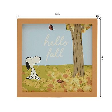 Celebrate Together™ Peanuts Snoopy Hello Fall Caption Box Table Decor