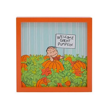 Celebrate Together™ Peanuts Welcome Great Pumpkin Caption Box Table Decor