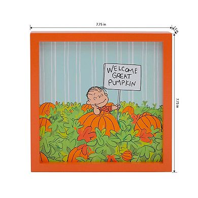 Celebrate Together™ Peanuts Welcome Great Pumpkin Caption Box Table Decor