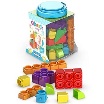 Engino Qboidz Baby My First Steps 44 pc Brick Set Dual-Dimension Build & Connect