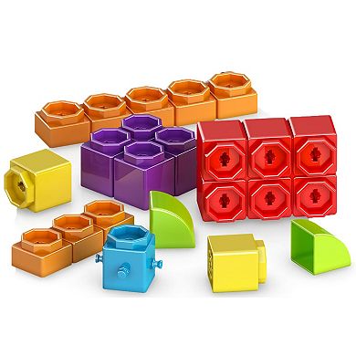 Engino Qboidz Baby My First Steps 44-Piece Brick Set Dual-Dimension Build & Connect