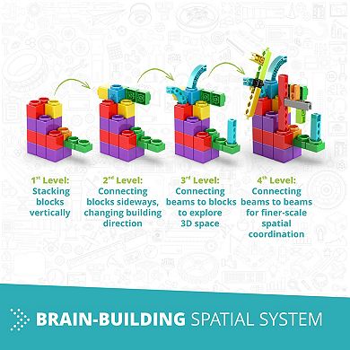 Engino Qboidz Baby My First Steps Large 72-Piece Brick Set