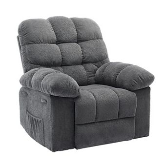 Manual Recliner Chair,Oversized Rocker Recliner Chair, Ergonomic 360° Nursery Swivel Rock Recliner