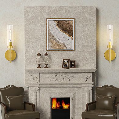 Set of 2 Warm Wall Sconces