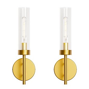Set of 2 Warm Wall Sconces