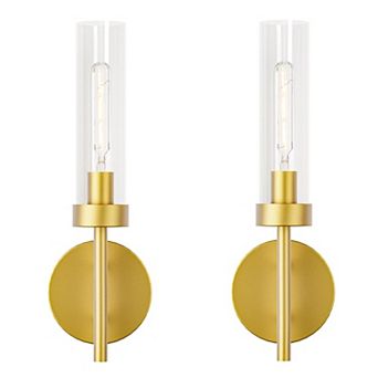 Set of 2 Warm Wall Sconces