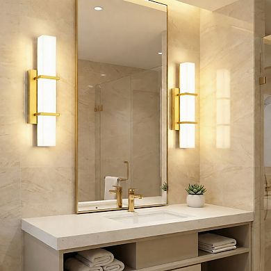 Set of 2 Dimmable LED Wall Sconces