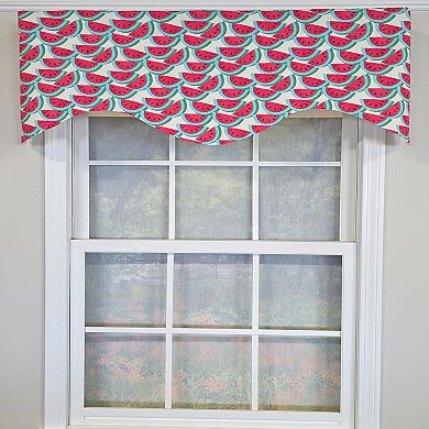 Sandias Cornice Valance - Cotton with Ivory Lining