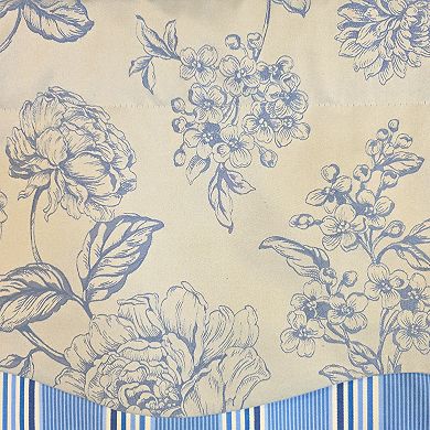 Cotton Ashington Glory Fully lined Windows Rod Pocket Valance