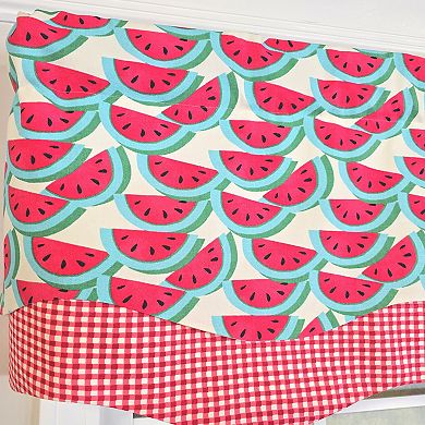 Cotton Sandias Glory Fully lined Windows Rod Pocket Valance