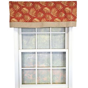 Cotton Hawthorn Banded With Poly/Cotton Ivory lining Rod Pocket Valance