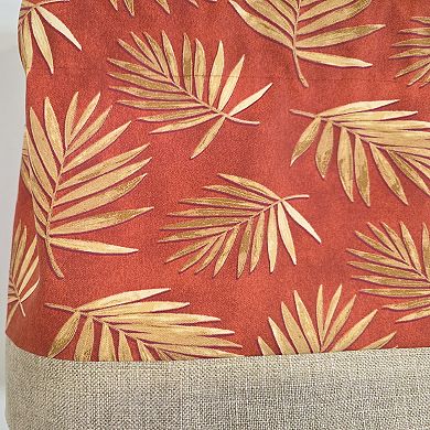 Cotton Hawthorn Banded With Poly/Cotton Ivory lining Rod Pocket Valance