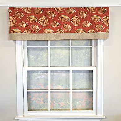 Cotton Hawthorn Banded With Poly/Cotton Ivory lining Rod Pocket Valance