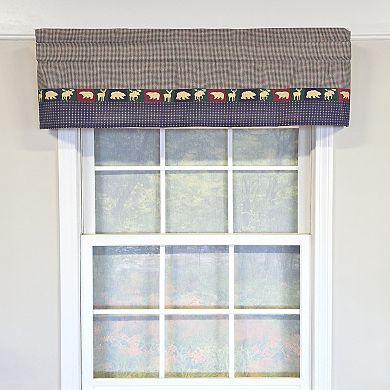 Cotton Cabin Tailored Fully lined Windows Rod Pocket Valance