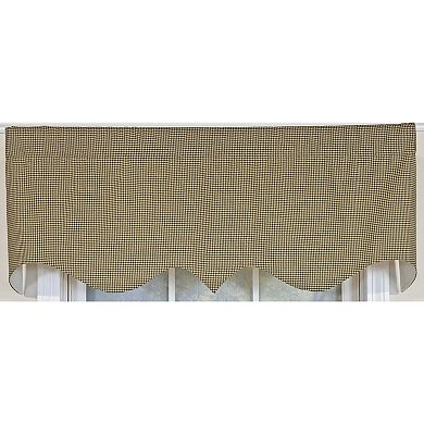 Cotton Pin Check Regal Fully lined Windows Rod Pocket Valance