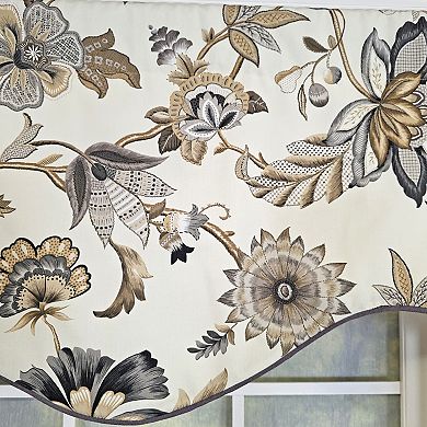 Cotton Zanzibar Cornice With Poly/Cotton Ivory lining Rod Pocket Valance