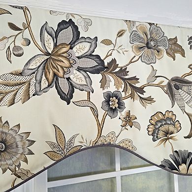 Cotton Zanzibar Cornice With Poly/Cotton Ivory lining Rod Pocket Valance