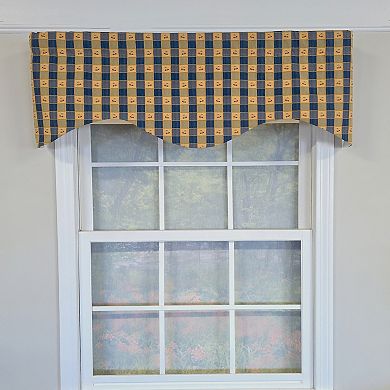 Cotton Cherry Plaid Cornice Fully lined Windows Rod Pocket Valance