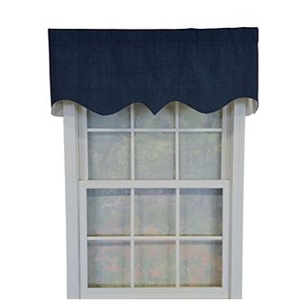 Cotton Demin Regal Fully lined Windows Rod Pocket Valance